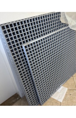 Komposiittiritilä 38x38x38 mm, 1 x 1,5 m